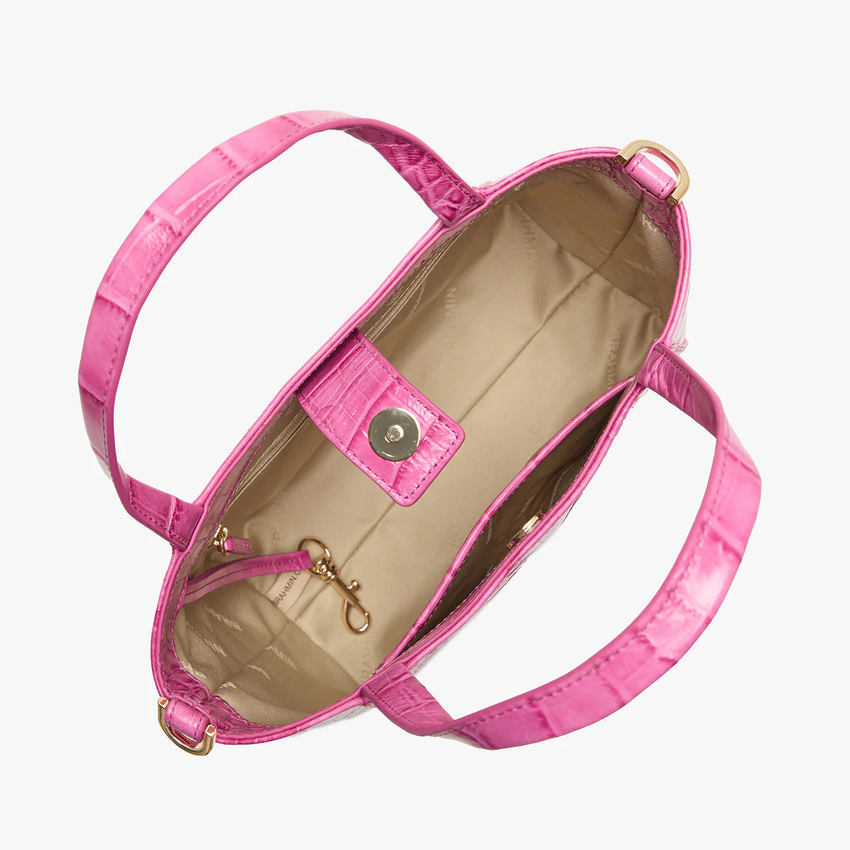 Brahmin Alba Collection Small Mona Tote, Pink