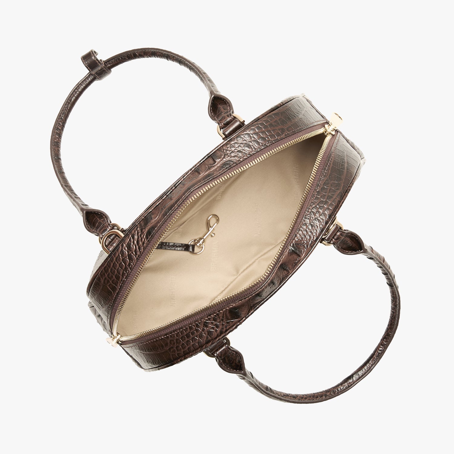 Brahmin Alden Road Collection Angie Satchel, Chocolate