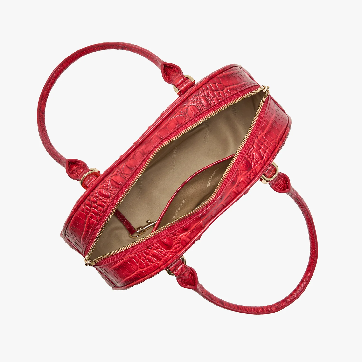 Brahmin Alden Road Collection Angie Satchel, Salsa