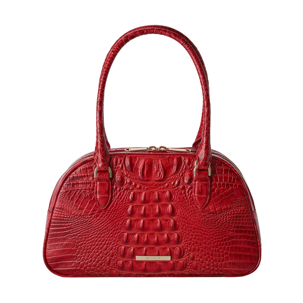 Brahmin Alden Road Collection Angie Satchel, Salsa