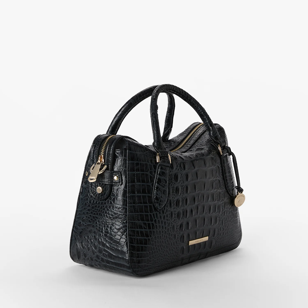 Brahmin Alden Road Collection Micaela Satchel, Black