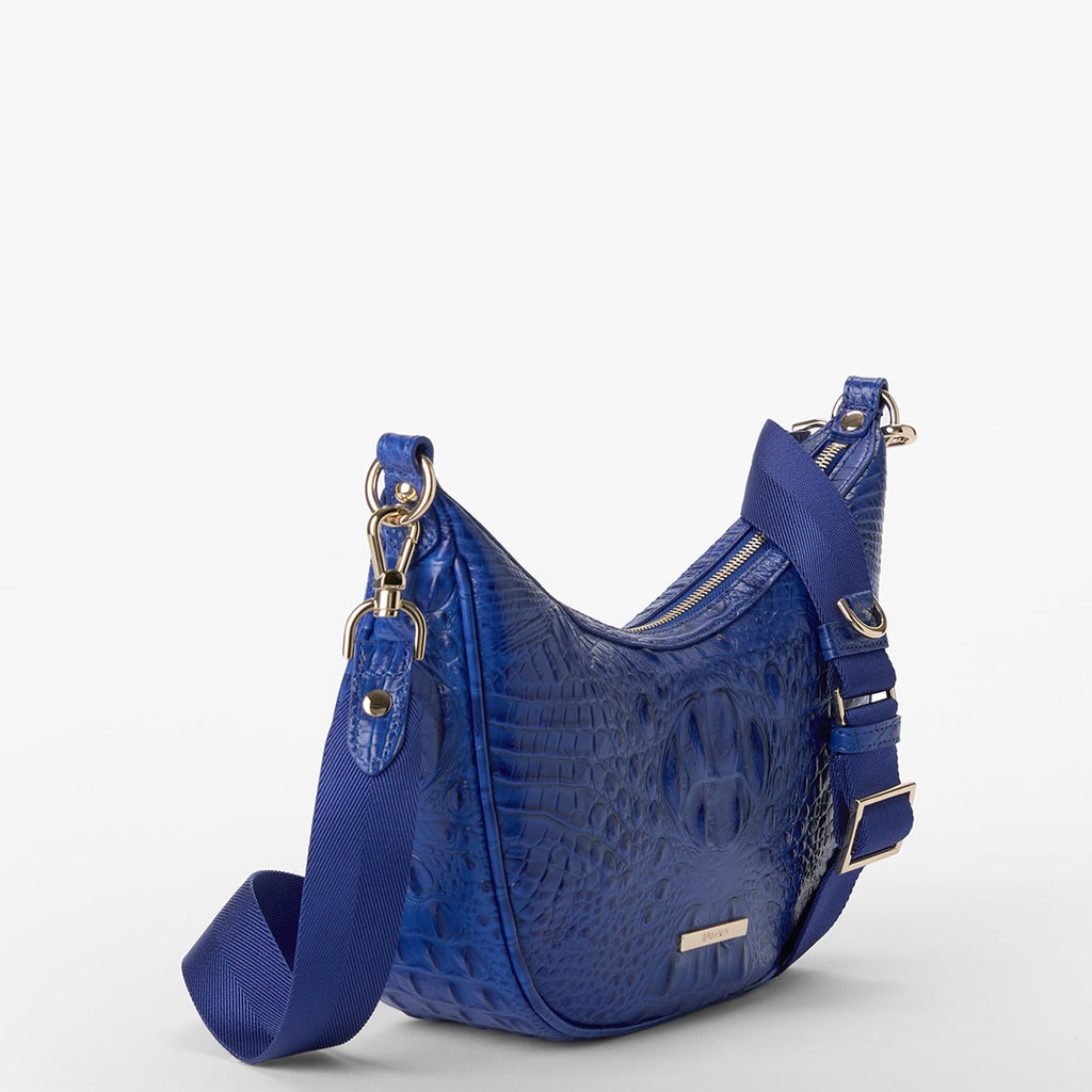 Brahmin Alden Road Collection Percy Crossbody, Blue Alden Road