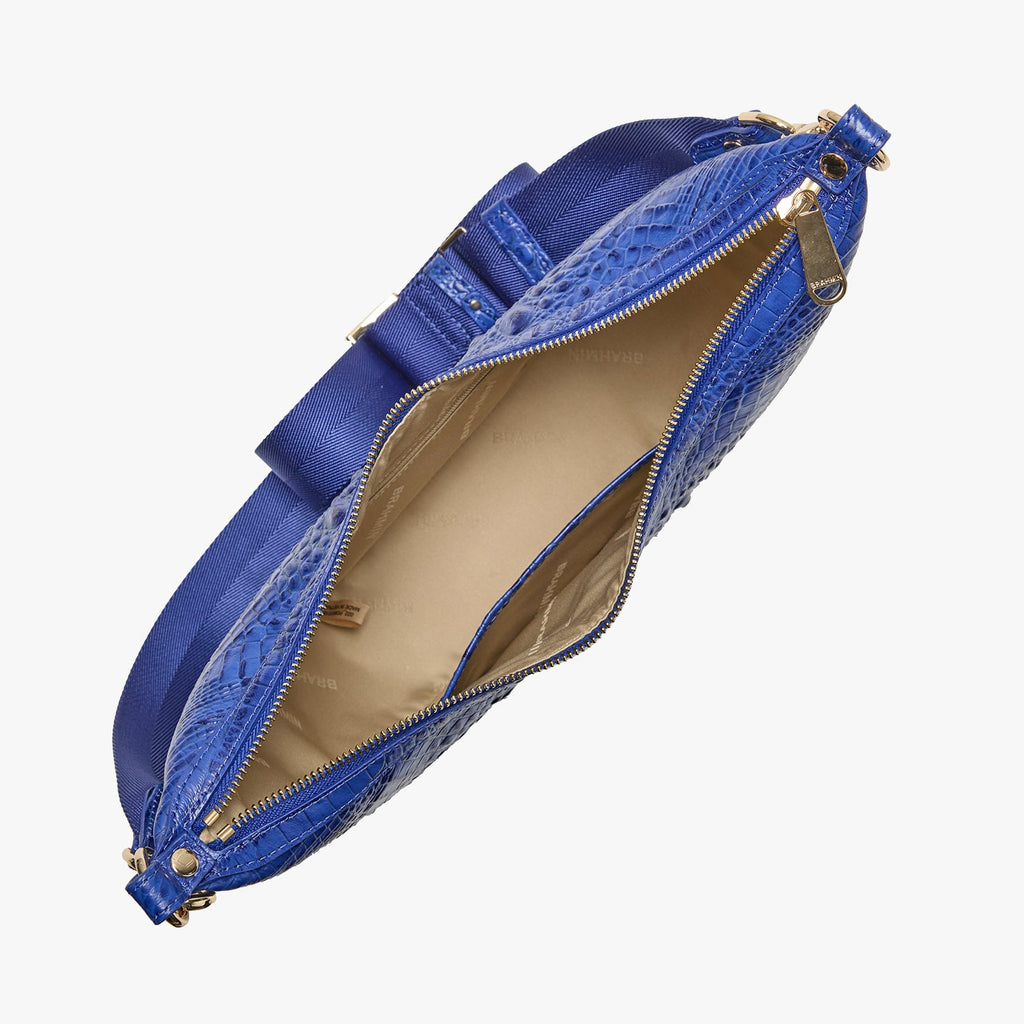 Brahmin Alden Road Collection Percy Crossbody, Blue Alden Road