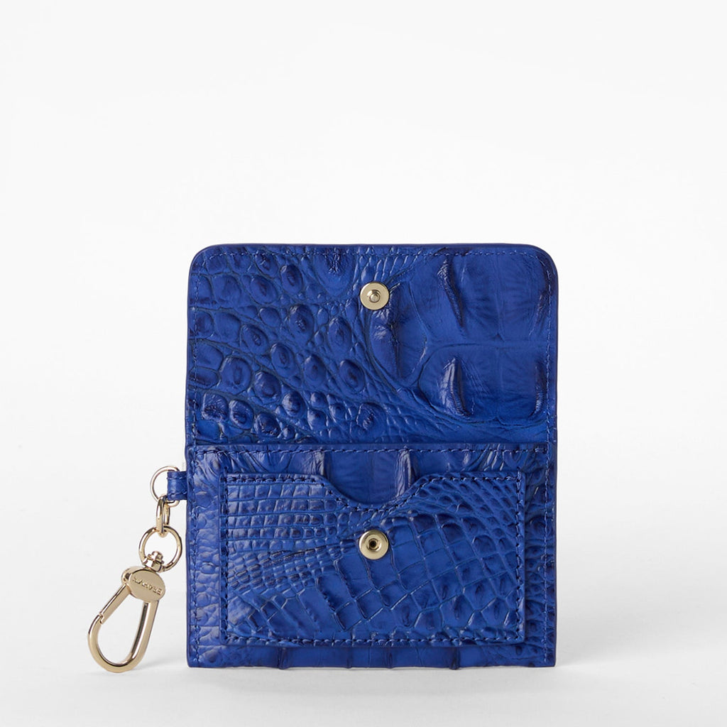Brahmin Alden Road Collection Ricki Clip on Wallet, Blue