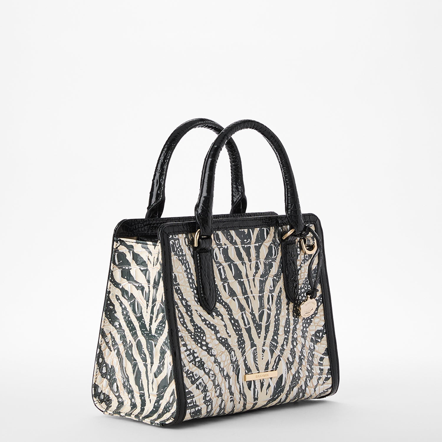 Bolso bandolera estilo camisola de la colección Brahmin Melbourne, color limón