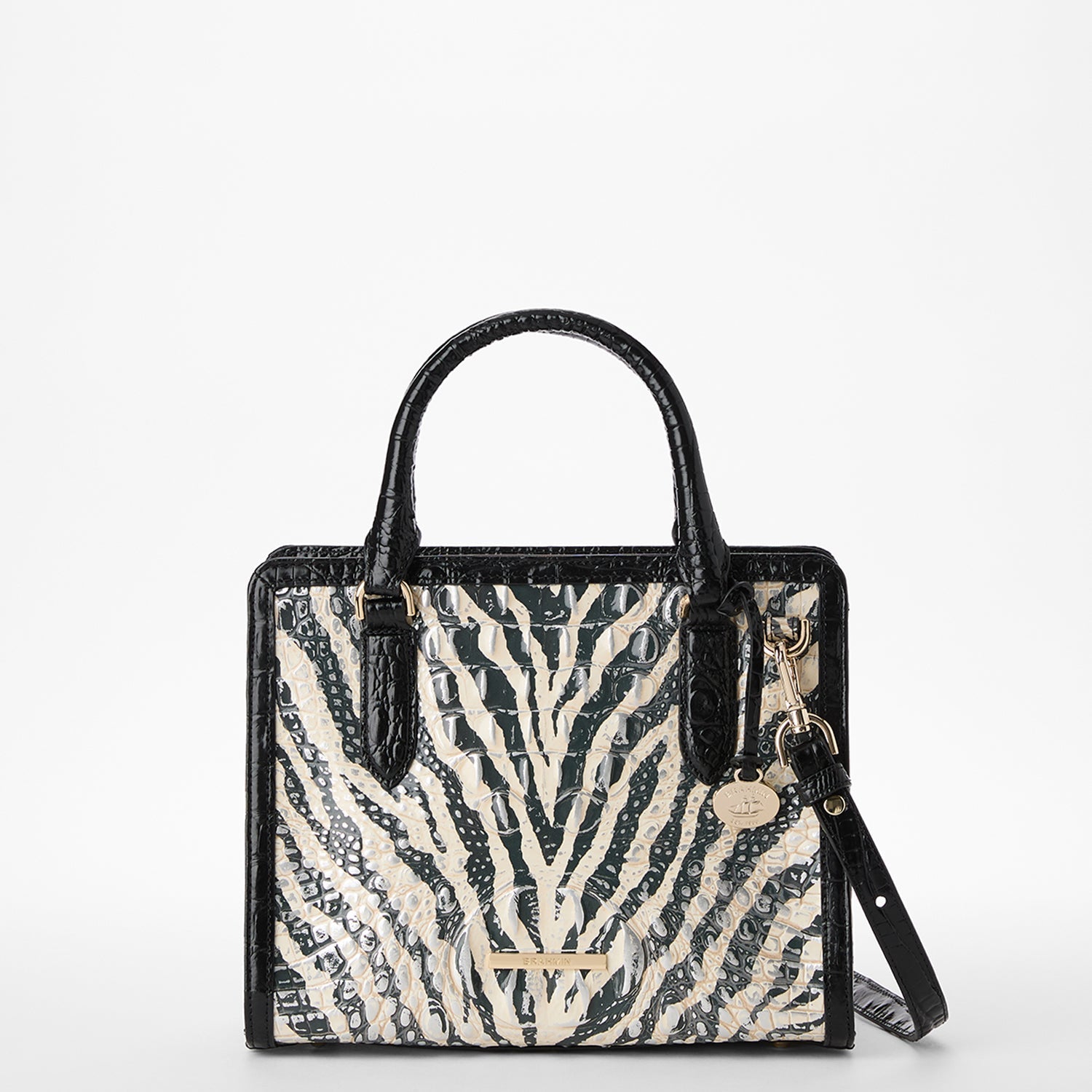 Bolso bandolera estilo camisola de la colección Brahmin Melbourne, color limón