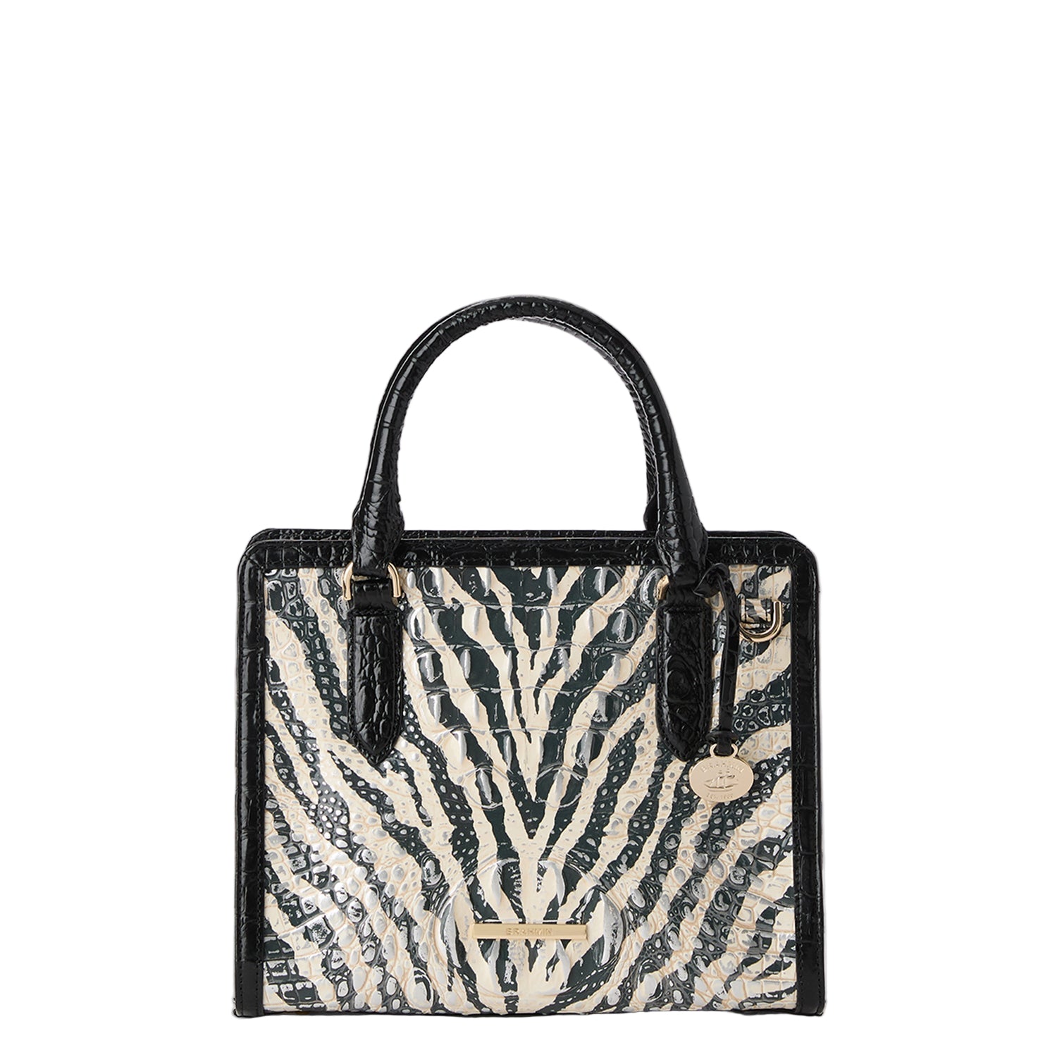 Bolso bandolera estilo camisola de la colección Brahmin Melbourne, color limón