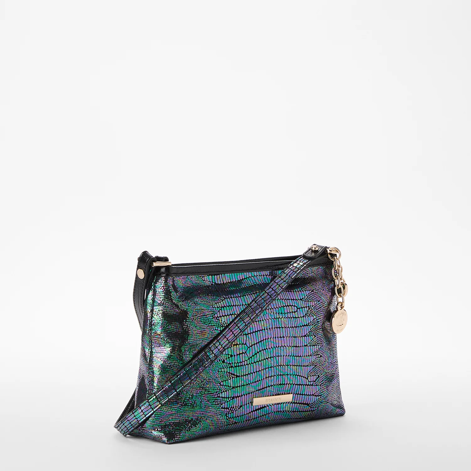 Bolso de hombro Lorelei de la colección Brahmin Melbourne, color negro