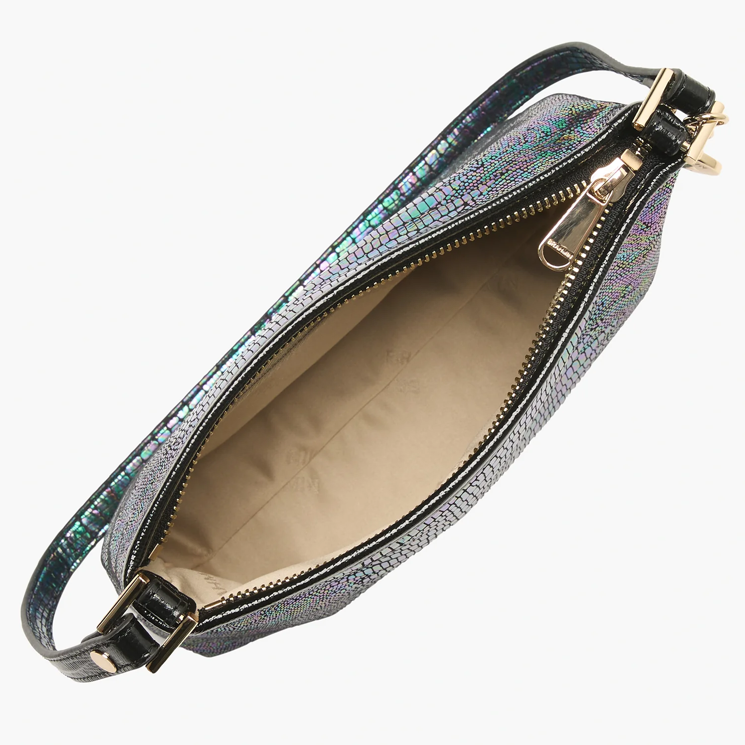 Bolso de hombro Lorelei de la colección Brahmin Melbourne, color negro