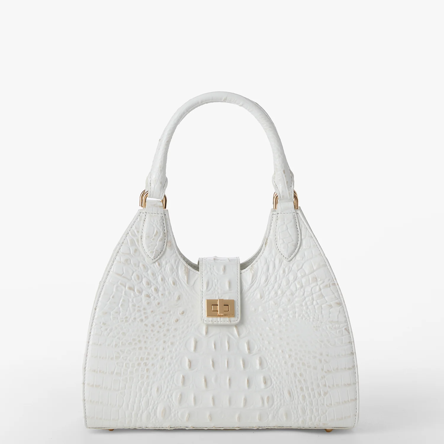 Brahmin Melbourne Collection Adrian Shoulder Bag, Sea Salt White