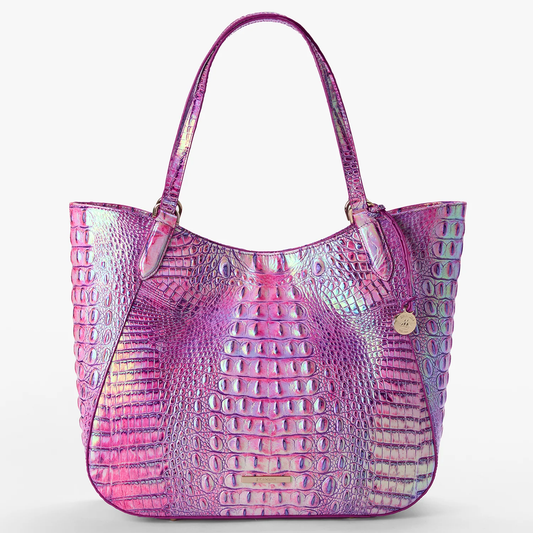 Brahmin Melbourne Collection Aliza Tote Bag, Purple Iris