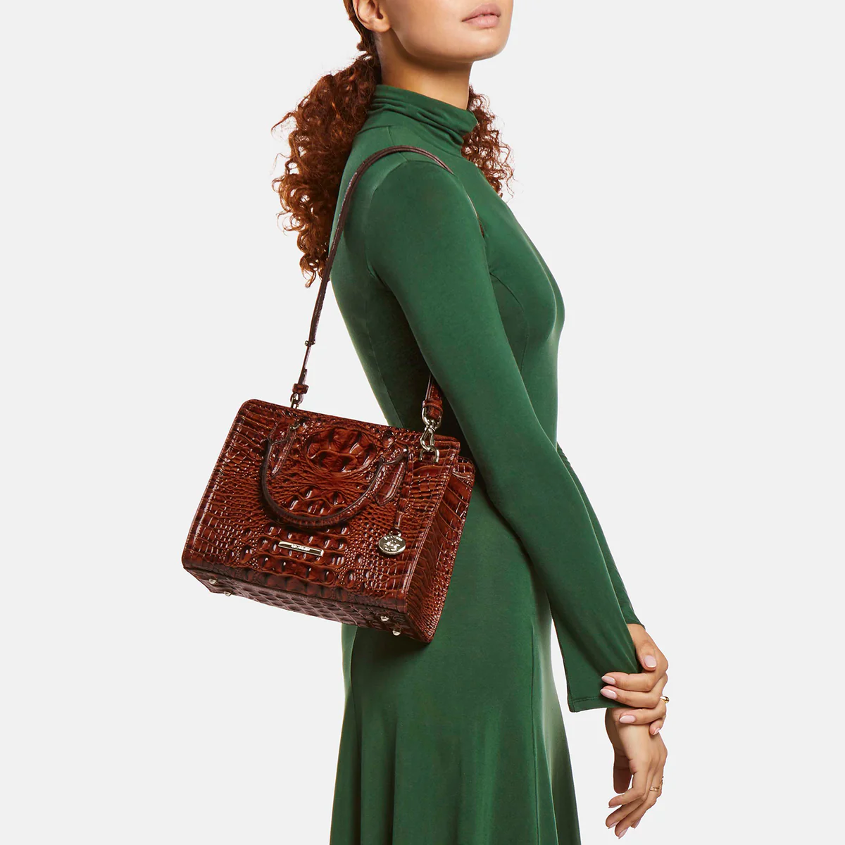 Brahmin Melbourne Collection Cami Satchel, Candy Pink