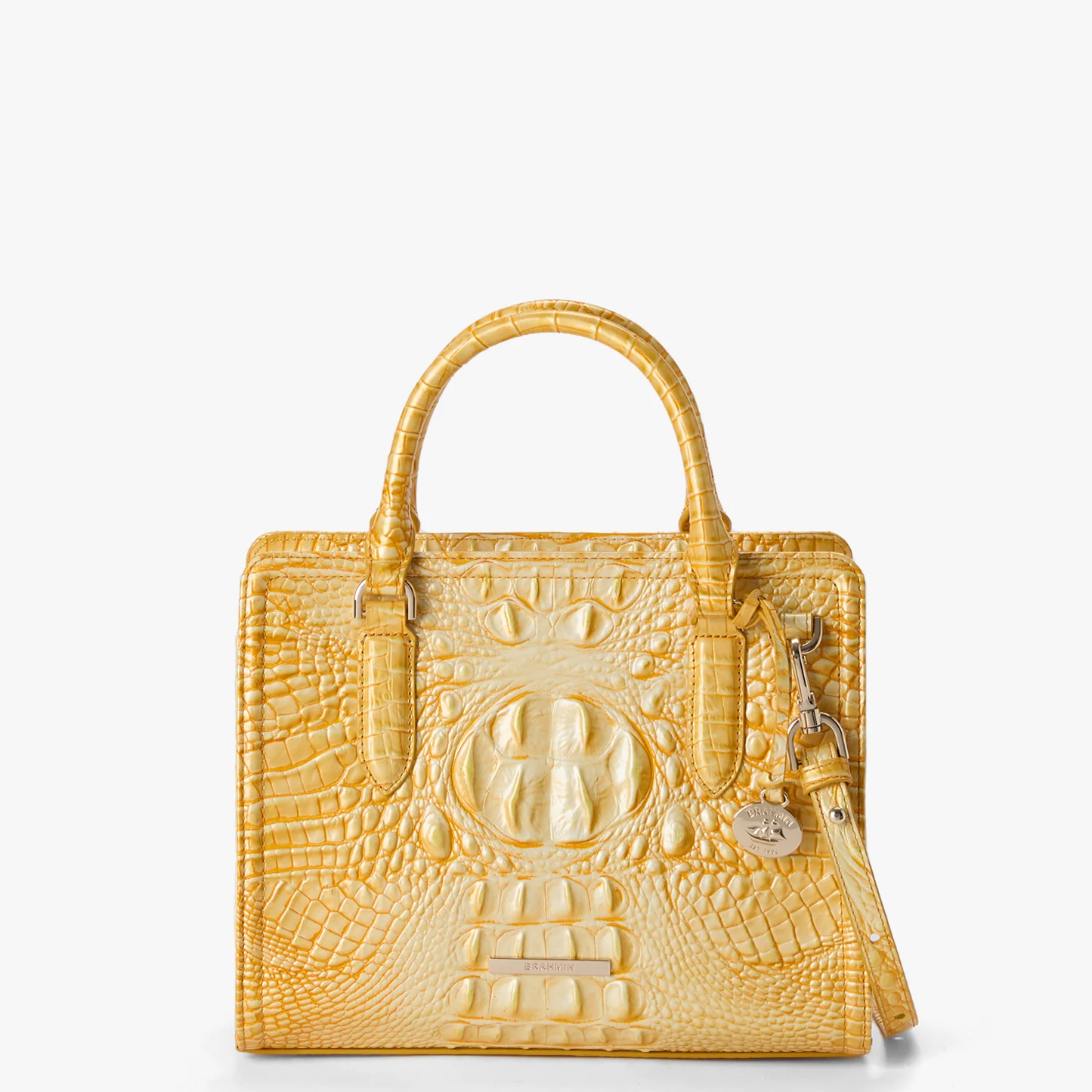 Brahmin Melbourne Collection Cami Satchel, Lemon Drop