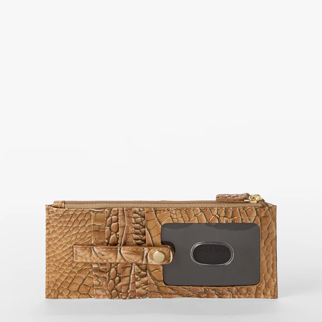Brahmin Melbourne Collection Credit Card Wallet, Driftwood