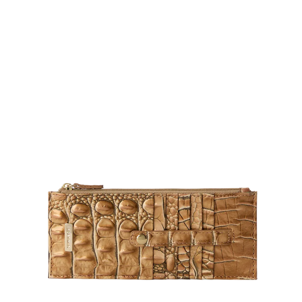 Brahmin Melbourne Collection Credit Card Wallet, Driftwood