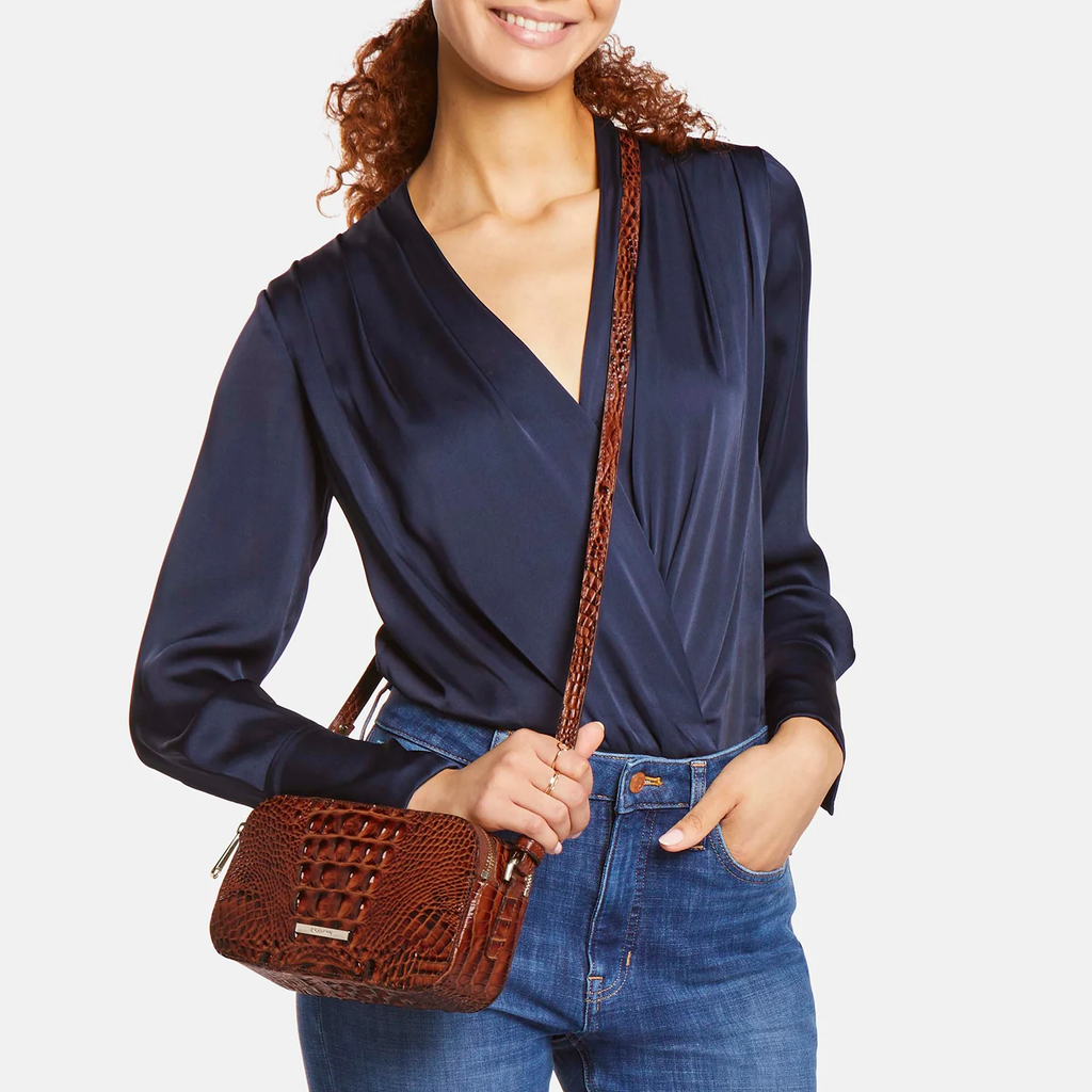 Brahmin Melbourne Collection Danica Crossbody, Olive