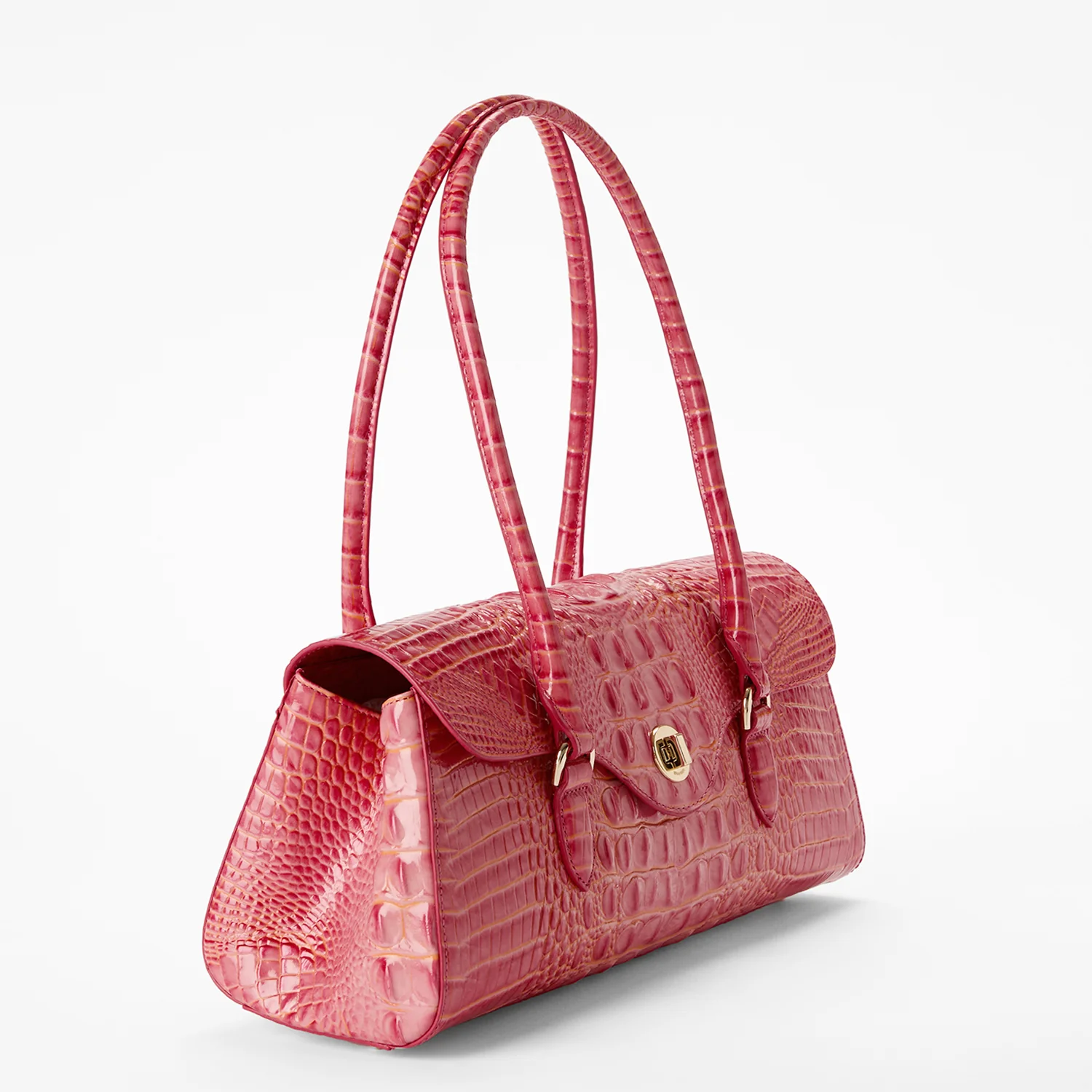 Brahmin Melbourne Collection Dayan Satchel, Coral Snapdragon