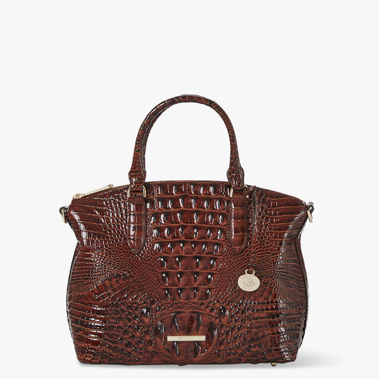 Brahmin Melbourne Collection Duxbury Satchel, Pecan