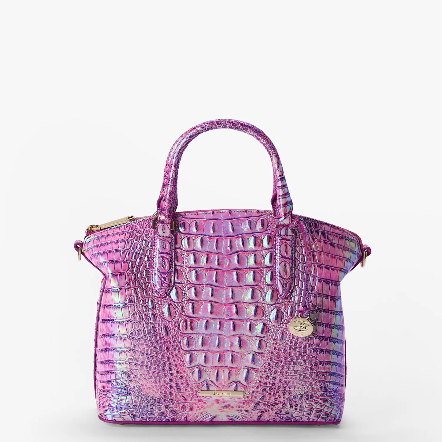 Brahmin Melbourne Collection Duxbury Satchel, Purple Iris