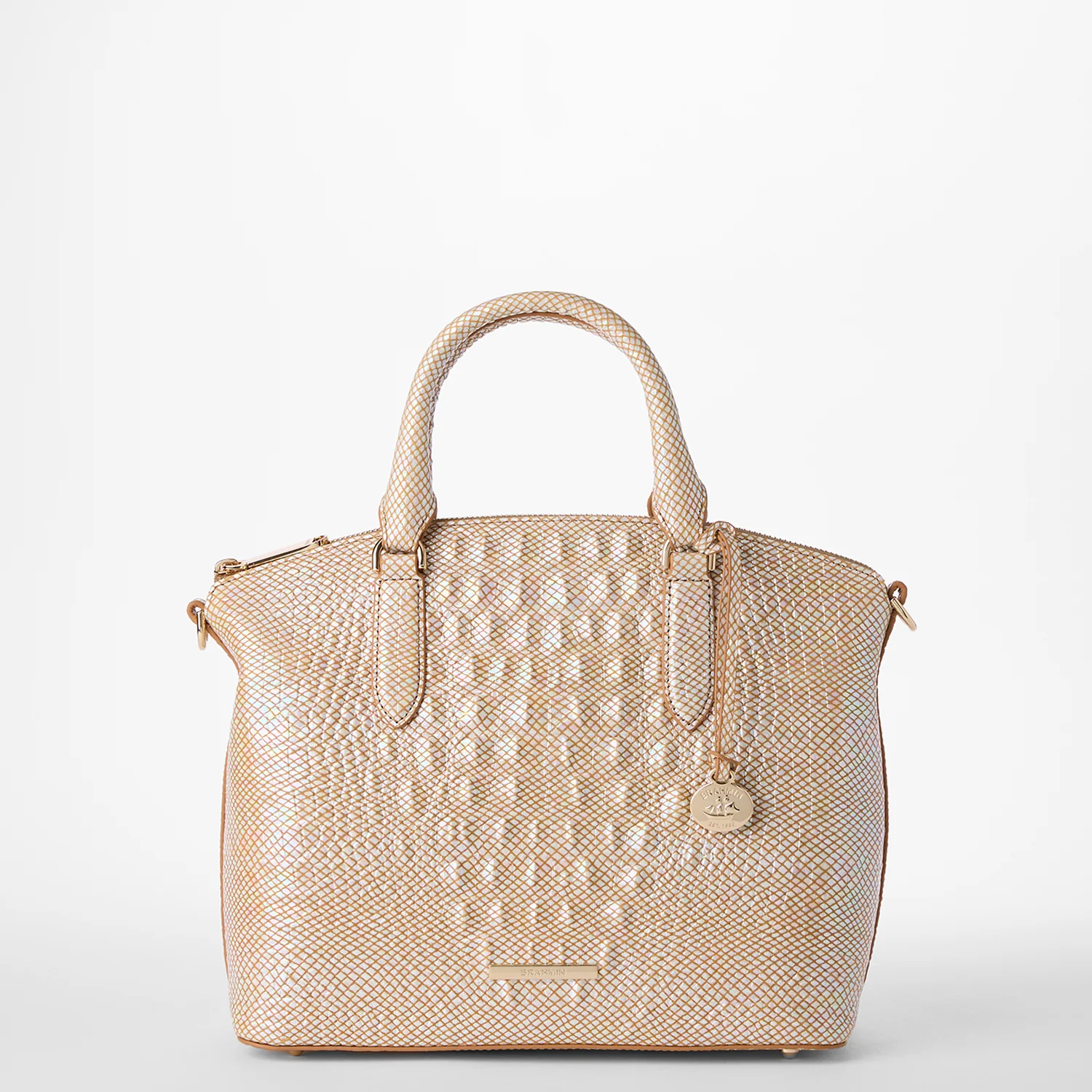 Brahmin Melbourne Collection Duxbury Satchel, Tiramisu