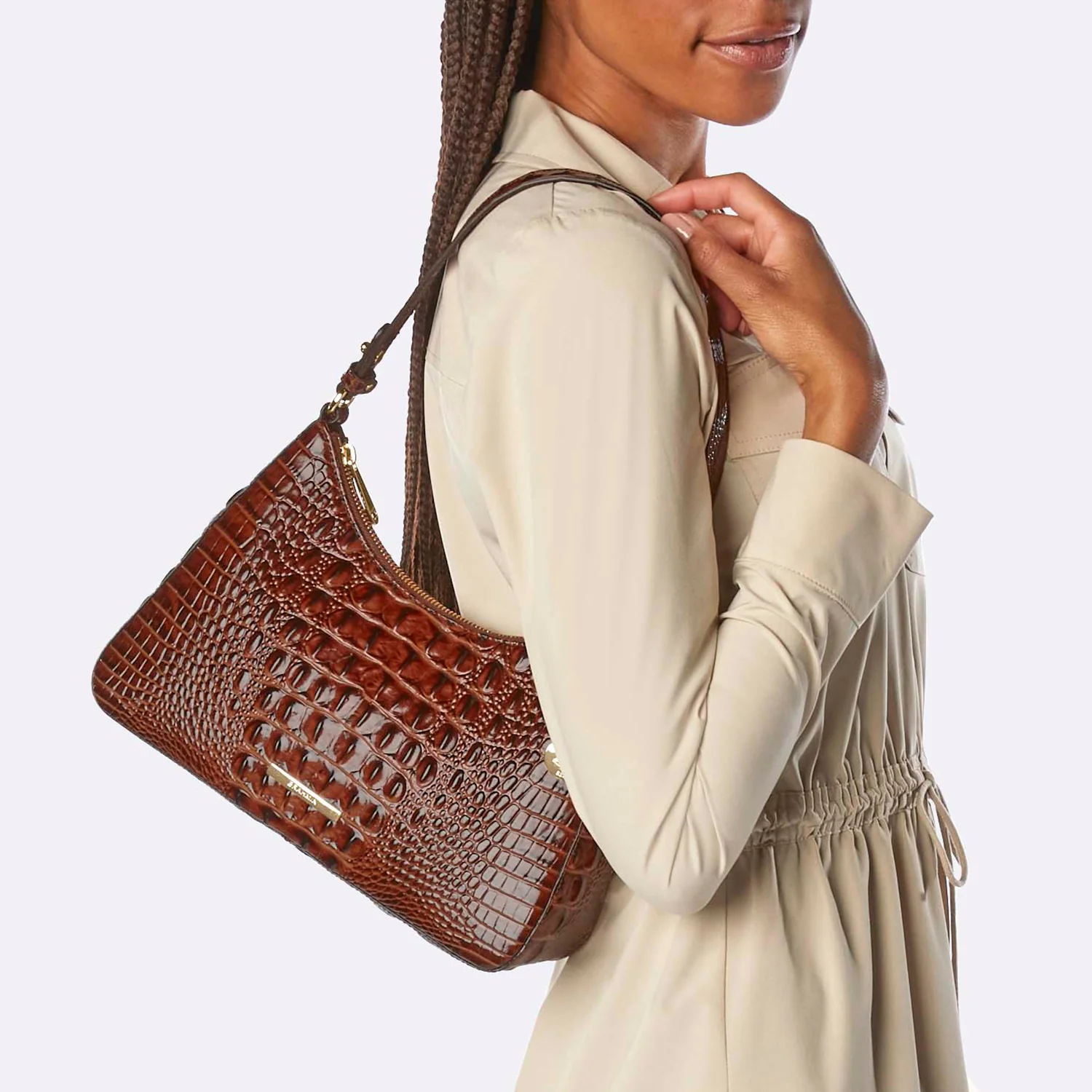 Brahmin Melbourne Collection Esme Shoulder Bag, Perennial