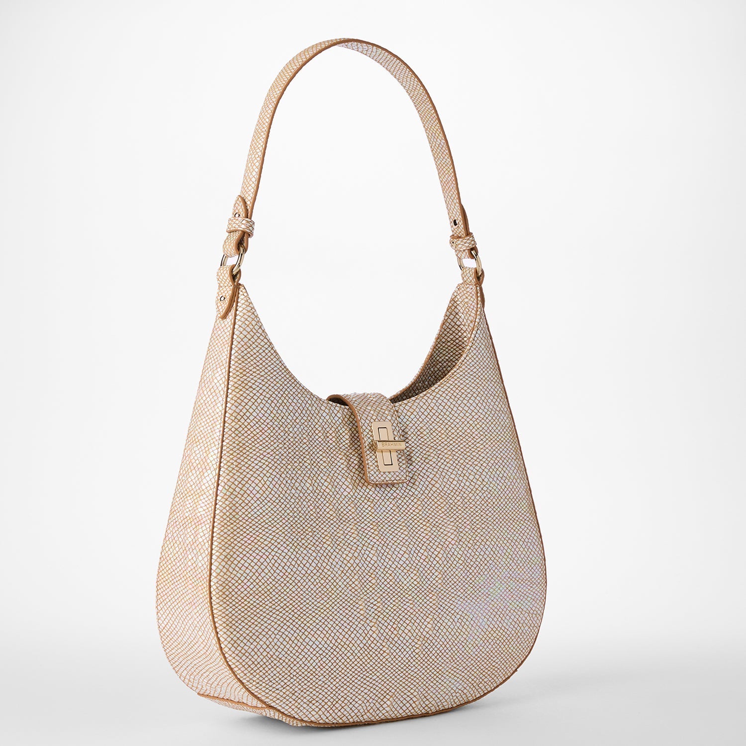 Brahmin Melbourne Collection Fallon Shoulder Bag, Tiramisu