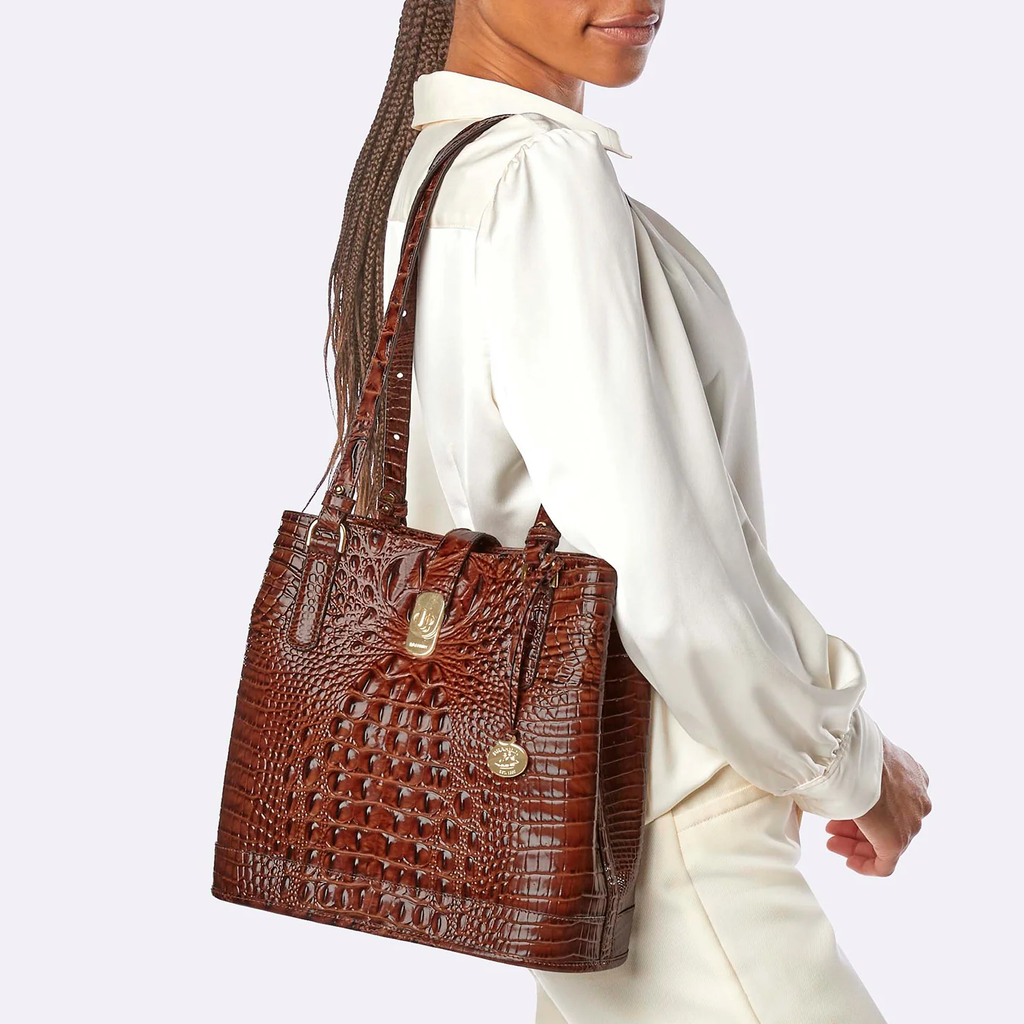 Brahmin Melbourne Collection Fiora Shoulder Bag, Electric Fuchsia