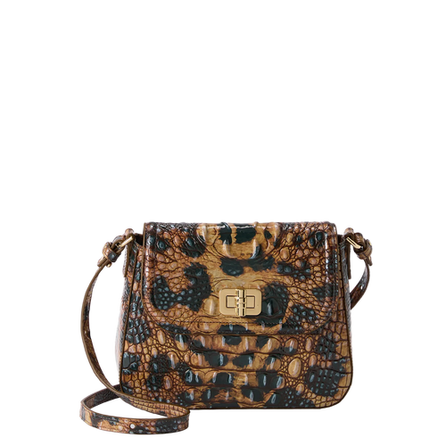 Brahmin Melbourne Collection Gianna Crossbody, Golden Lynx