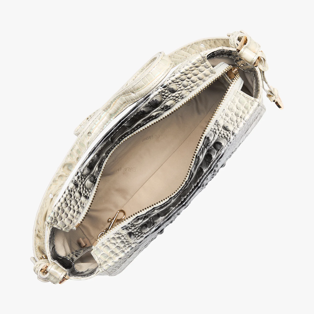 Bolso bandolera Hillary de la colección Brahmin Melbourne, color negro