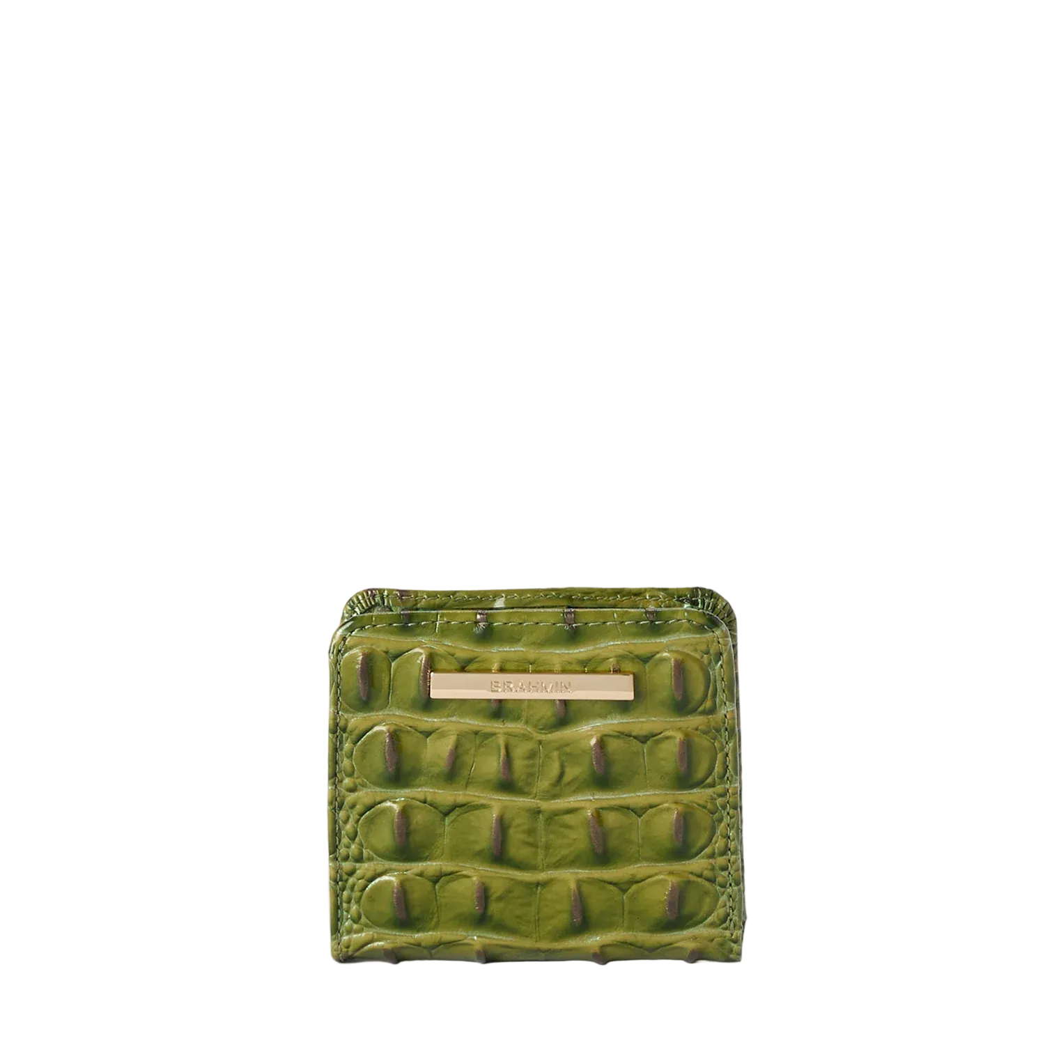 Brahmin Melbourne Collection Jane Wallet, Olive Ombre