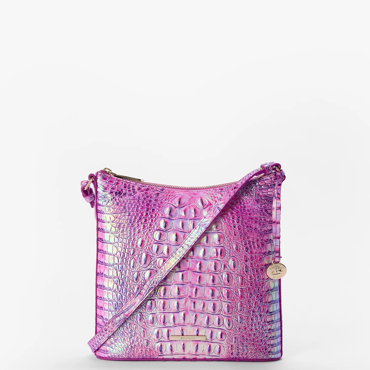 Brahmin Melbourne Collection Katie Crossbody, Purple Iris