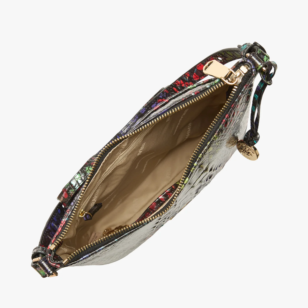 Bolso bandolera Katie de la colección Brahmin Melbourne, color negro