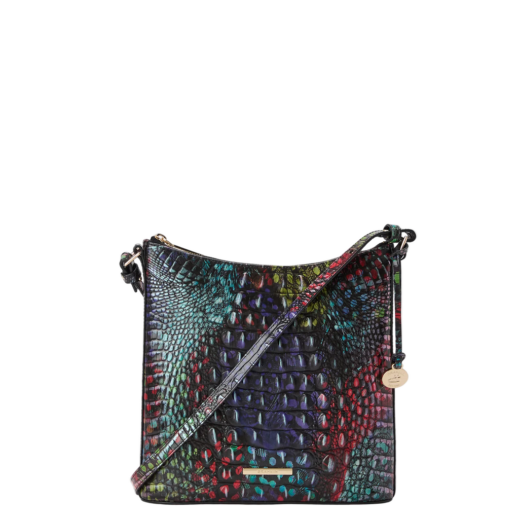 Bolso bandolera Katie de la colección Brahmin Melbourne, color negro