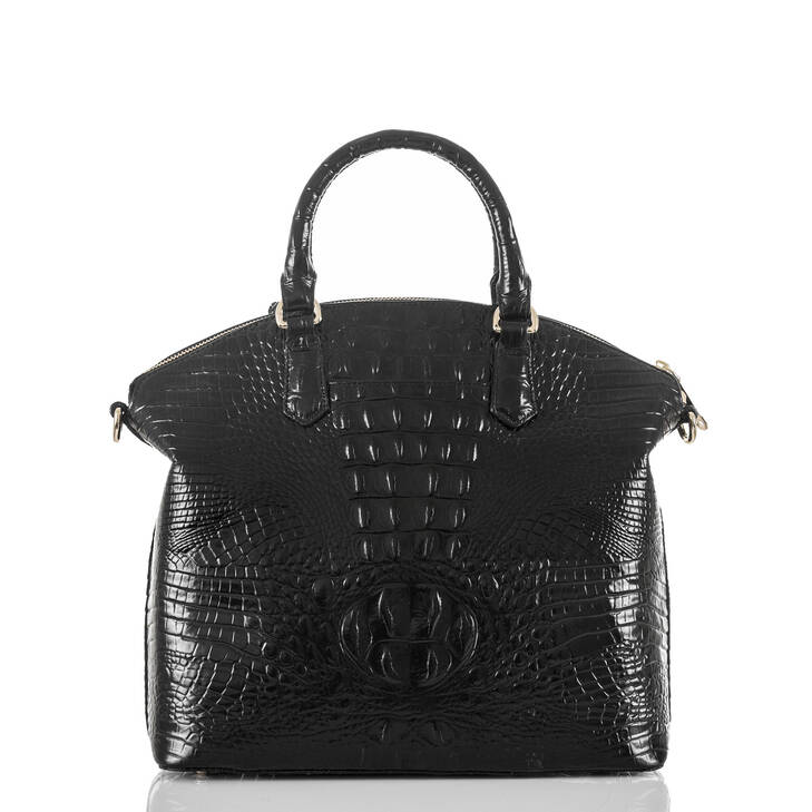 Brahmin Melbourne Collection Large Duxbury Satchel, Black