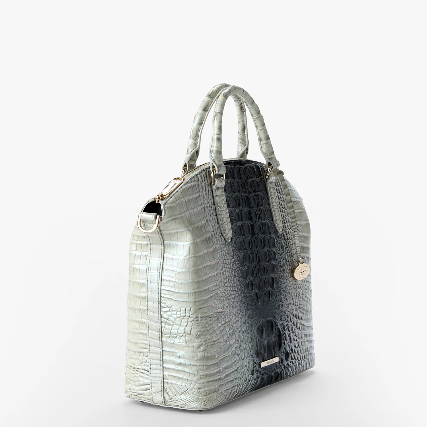 Bolso de mano grande Duxbury de la colección Brahmin Melbourne, color negro