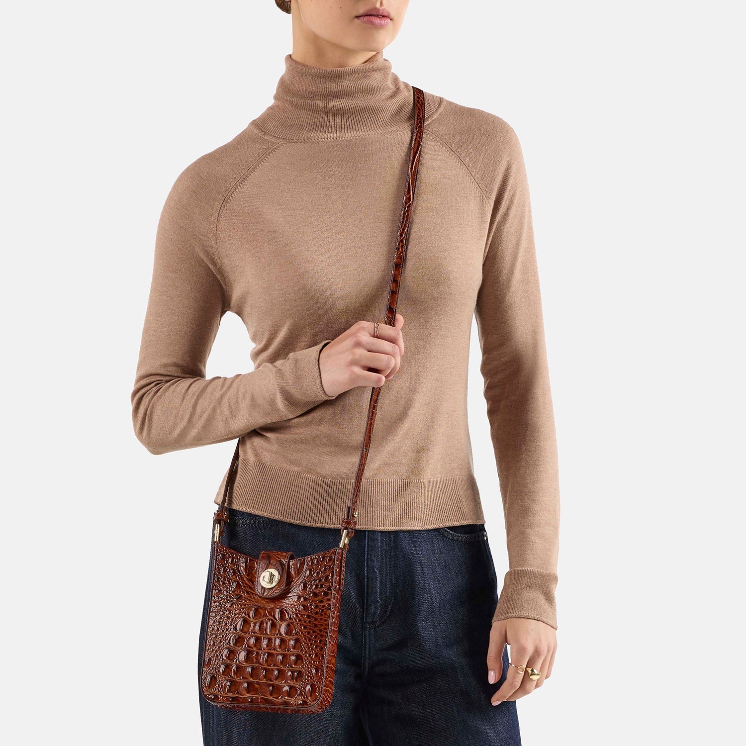 Brahmin Melbourne Collection Marley Crossbody, Electric Fuchsia