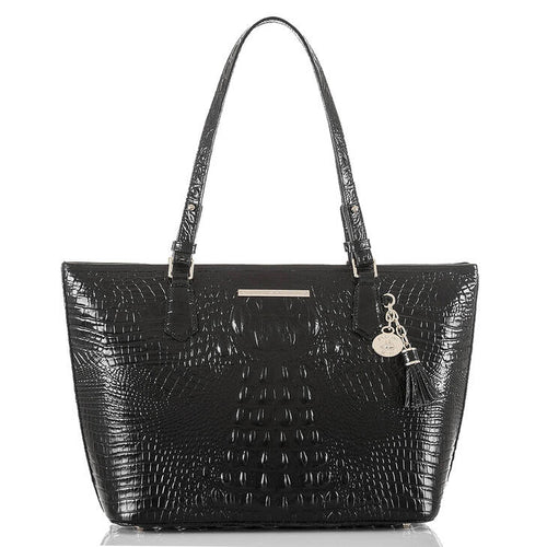 Brahmin Melbourne Collection Medium Asher Tote, Black