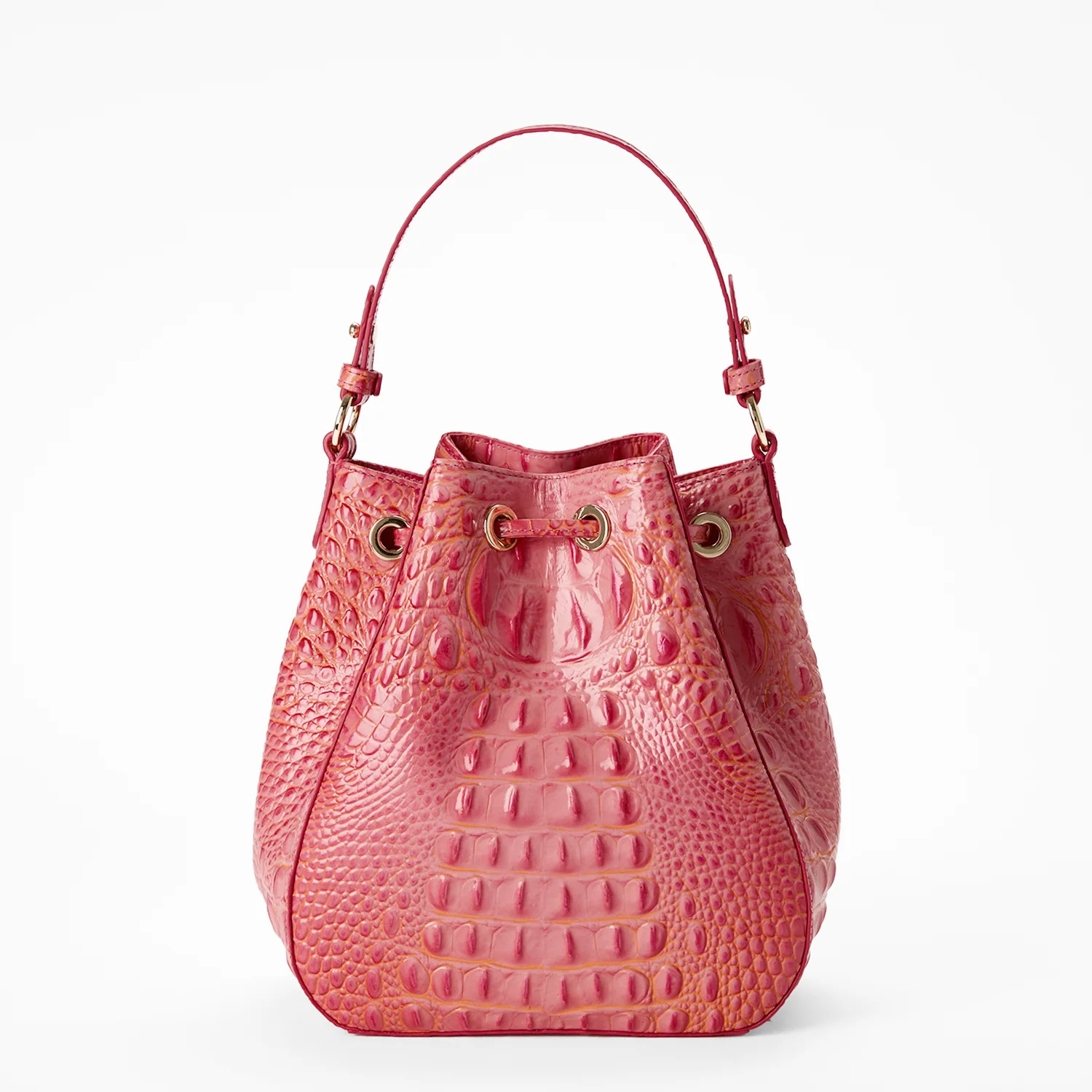 Brahmin Melbourne Collection Melinda Shoulder Bag, Coral Snapdragon