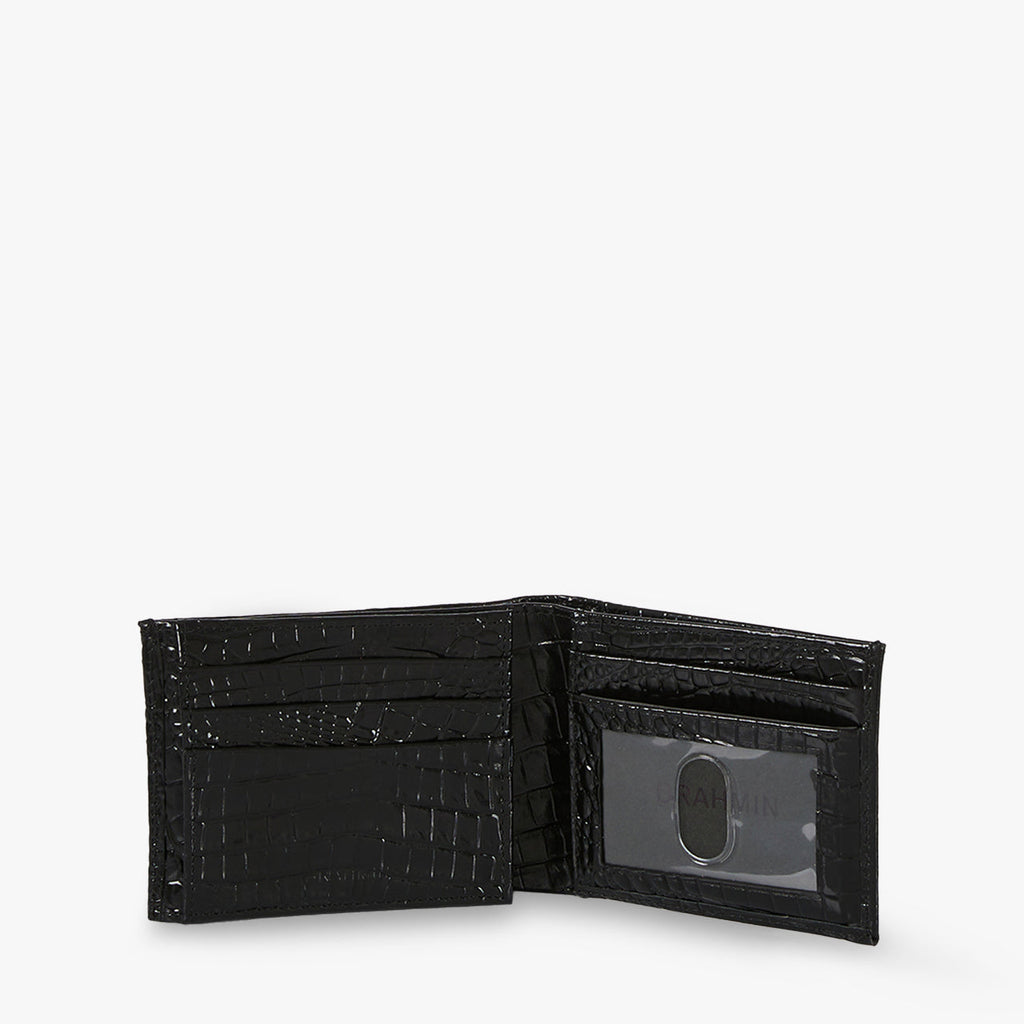 Brahmin Melbourne Collection Men's Bifold Wallet, Black