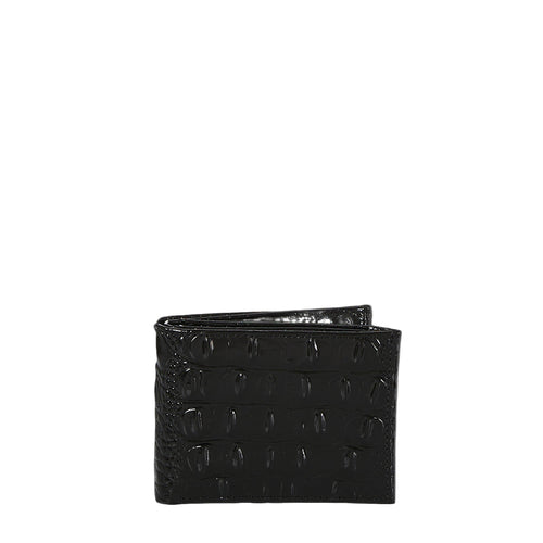Brahmin Melbourne Collection Men's Bifold Wallet, Black