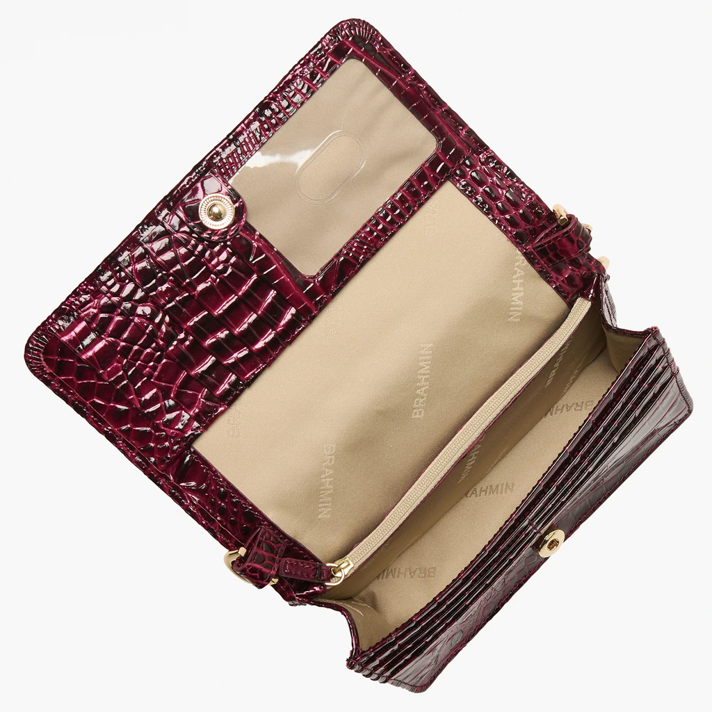 Brahmin Melbourne Collection Minuette Crossbody, Cherry Lacquer