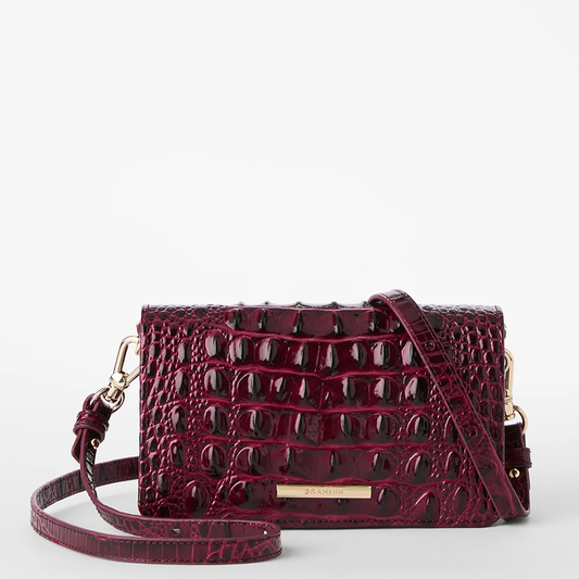Brahmin Melbourne Collection Minuette Crossbody, Cherry Lacquer