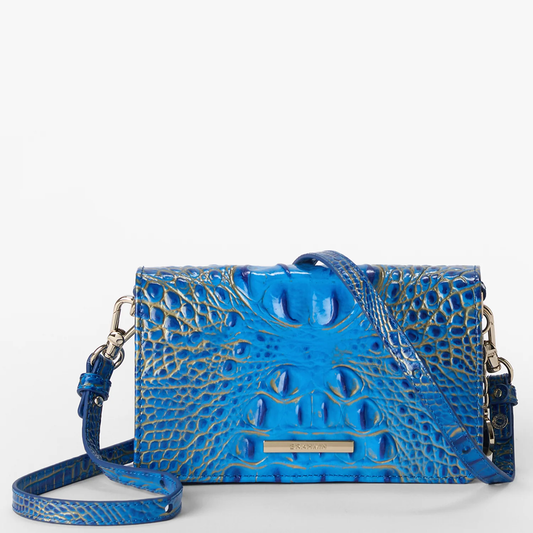 Brahmin Melbourne Collection Minuette Crossbody, Electric Indigo Ombre