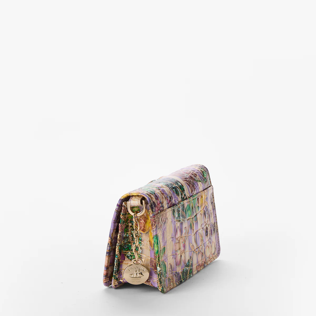 Brahmin Melbourne Collection Minuette Crossbody, Pinstripe Petals
