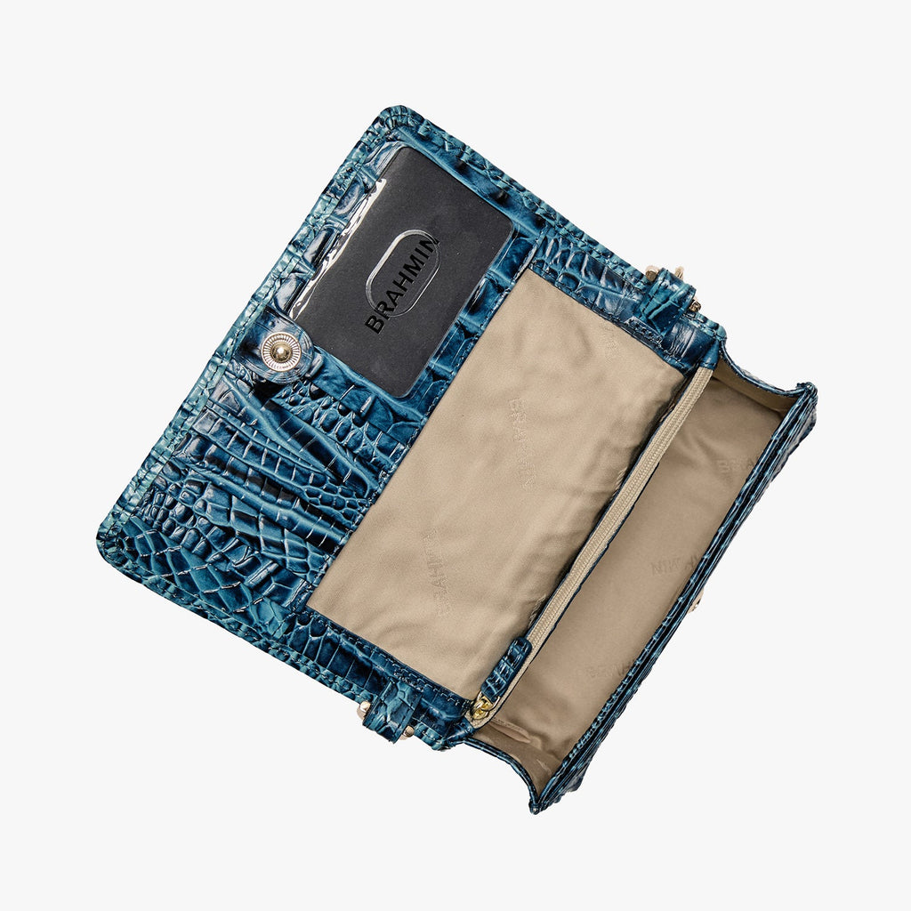Brahmin Melbourne Collection Minuette Crossbody, Retro Blue