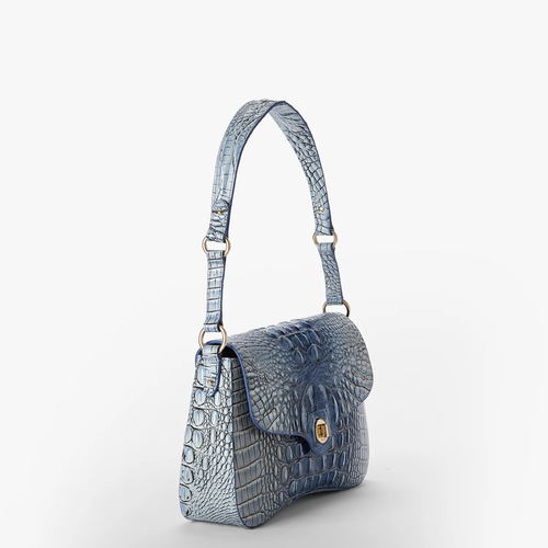 Brahmin Melbourne Collection Neridia Shoulder Bag, Bellbottom Blue