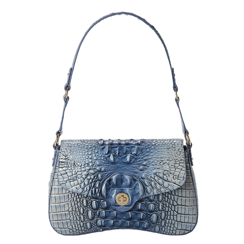 Brahmin Melbourne Collection Neridia Shoulder Bag, Bellbottom Blue