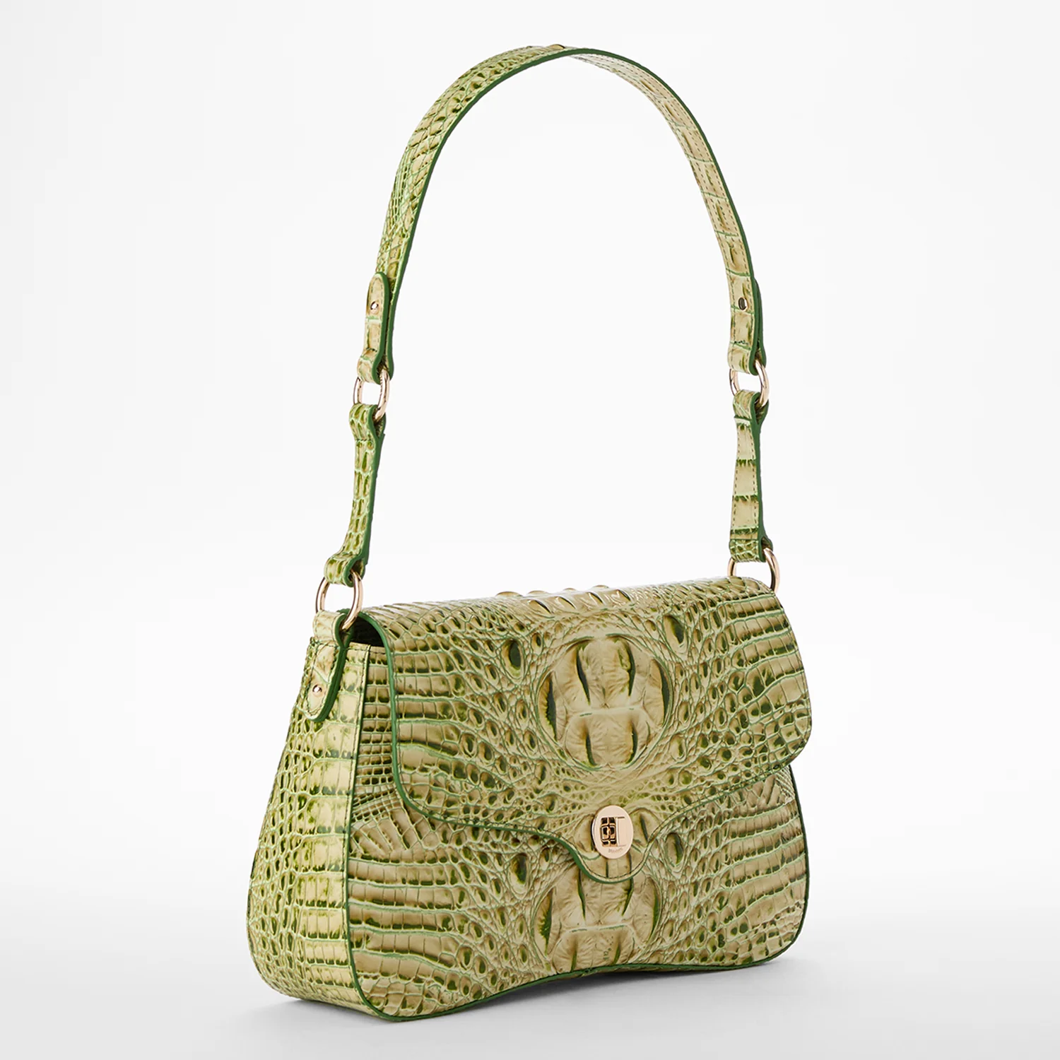 Brahmin Melbourne Collection Neridia Shoulder Bag, Fern