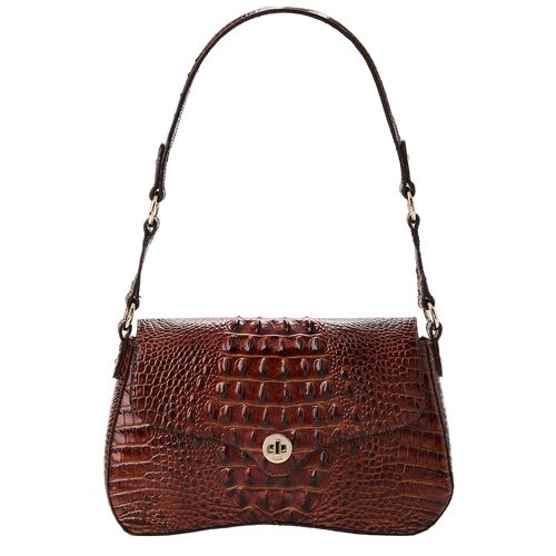 Brahmin Melbourne Collection Neridia Shoulder Bag, Pecan