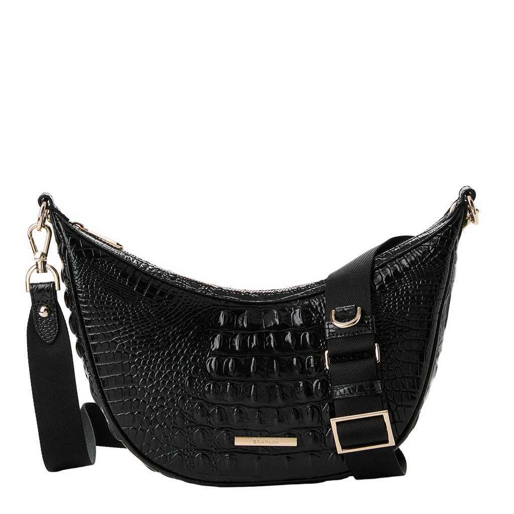 Brahmin Melbourne Collection Percy Crossbody, Black